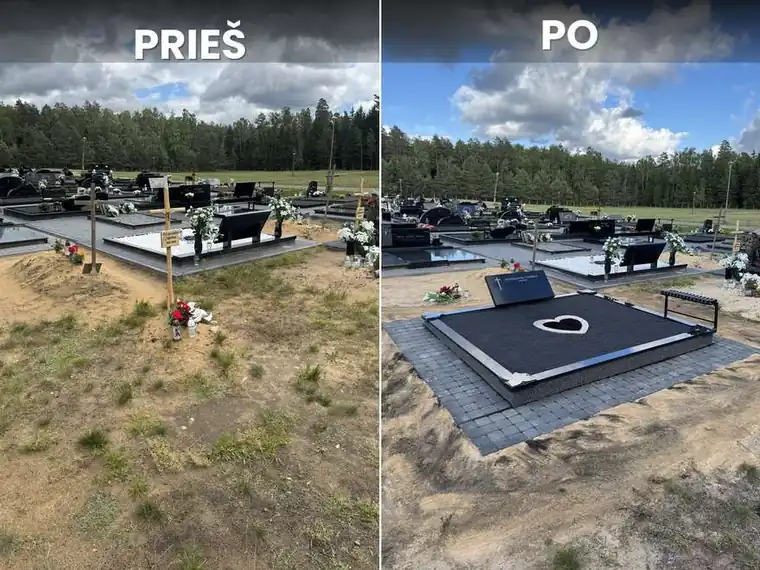 Naujos kapavietės įrengimas nuo pradžių