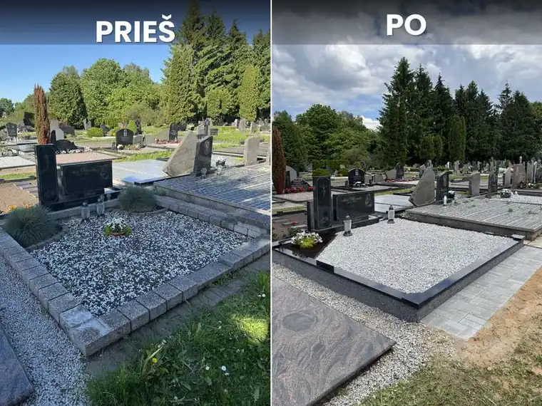 Pilnas kapavietės įrengimas